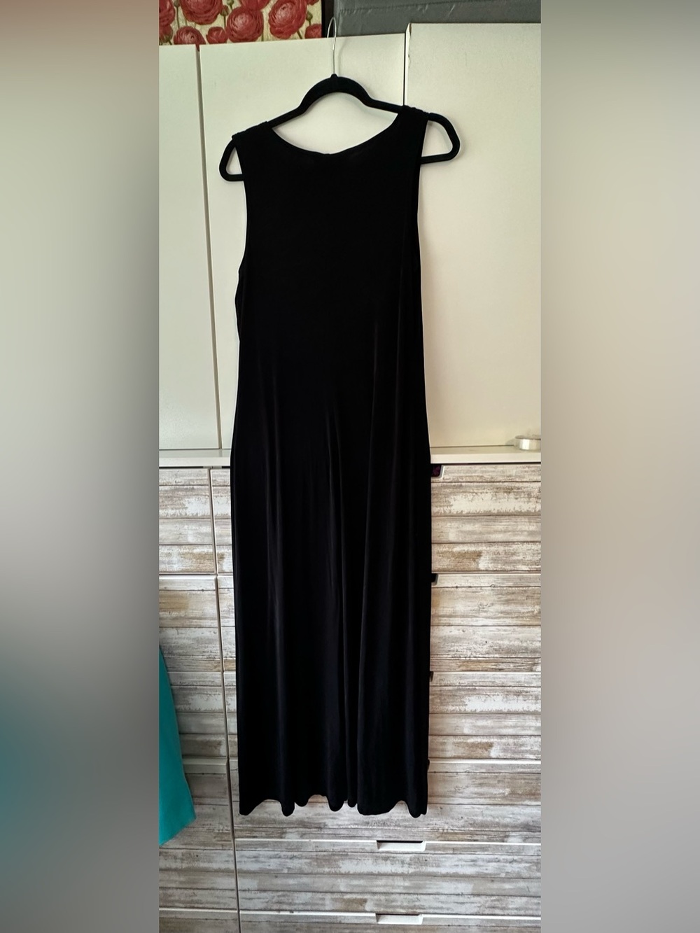 🖤 Ronni Nicole by Ovida Black Sleeveless Maxi Dress Size 14 - Picture 4 of 7